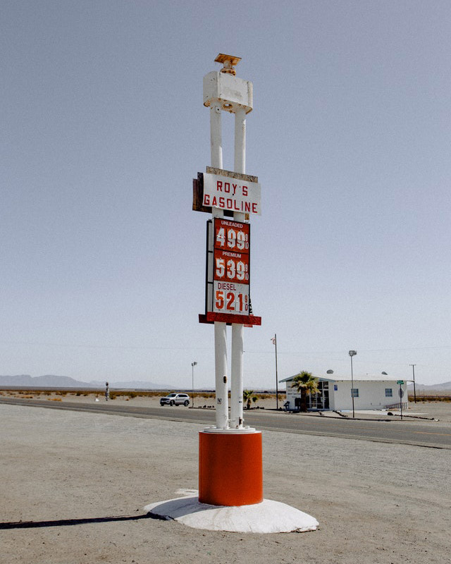 Gas station pricing sign