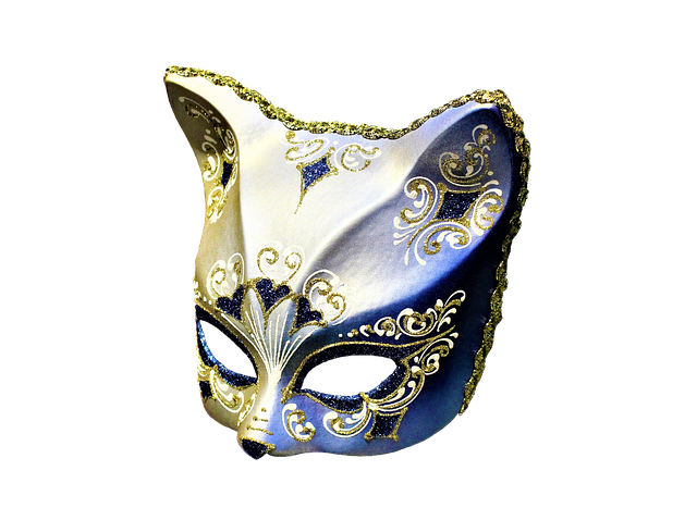 Kitty cat masquerade mask